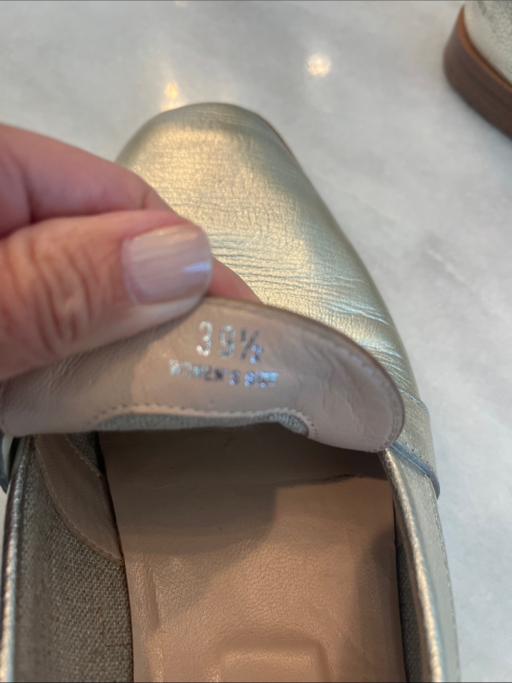 Tod's Silver Metallic Leather Bit Double T Loafers Women's Size 9.5 - Picture 11 of 11